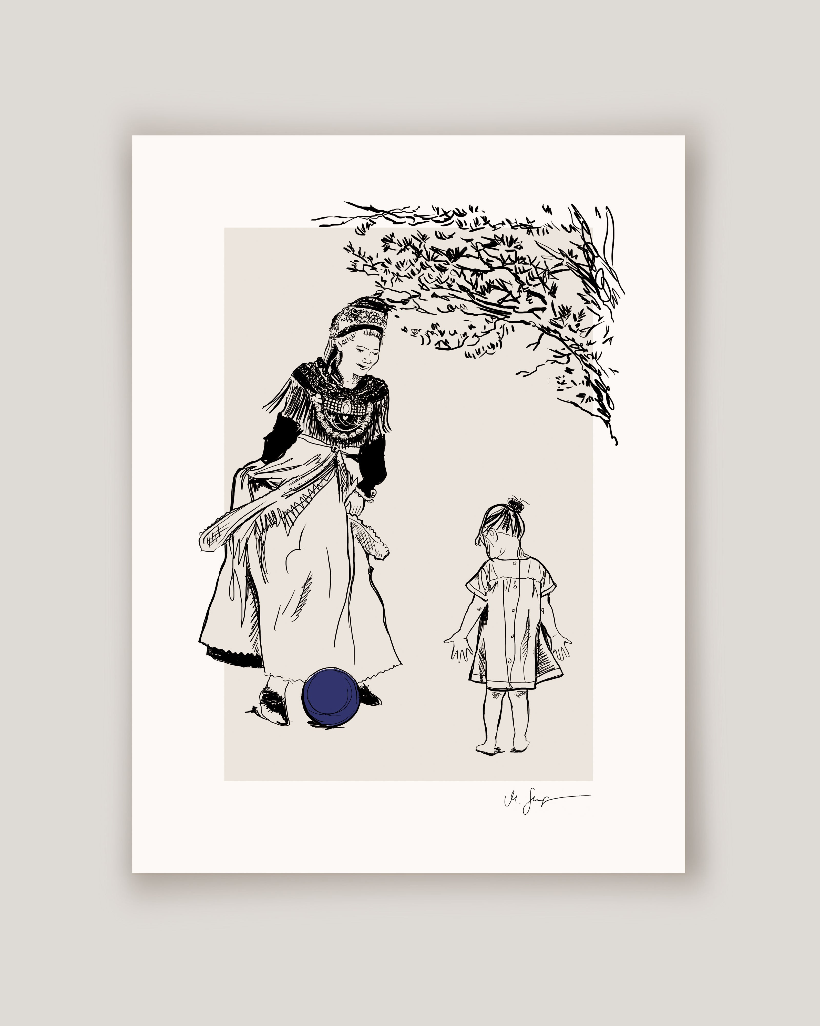 Poster „Ist das dein Ball?“ (30 × 40 cm)