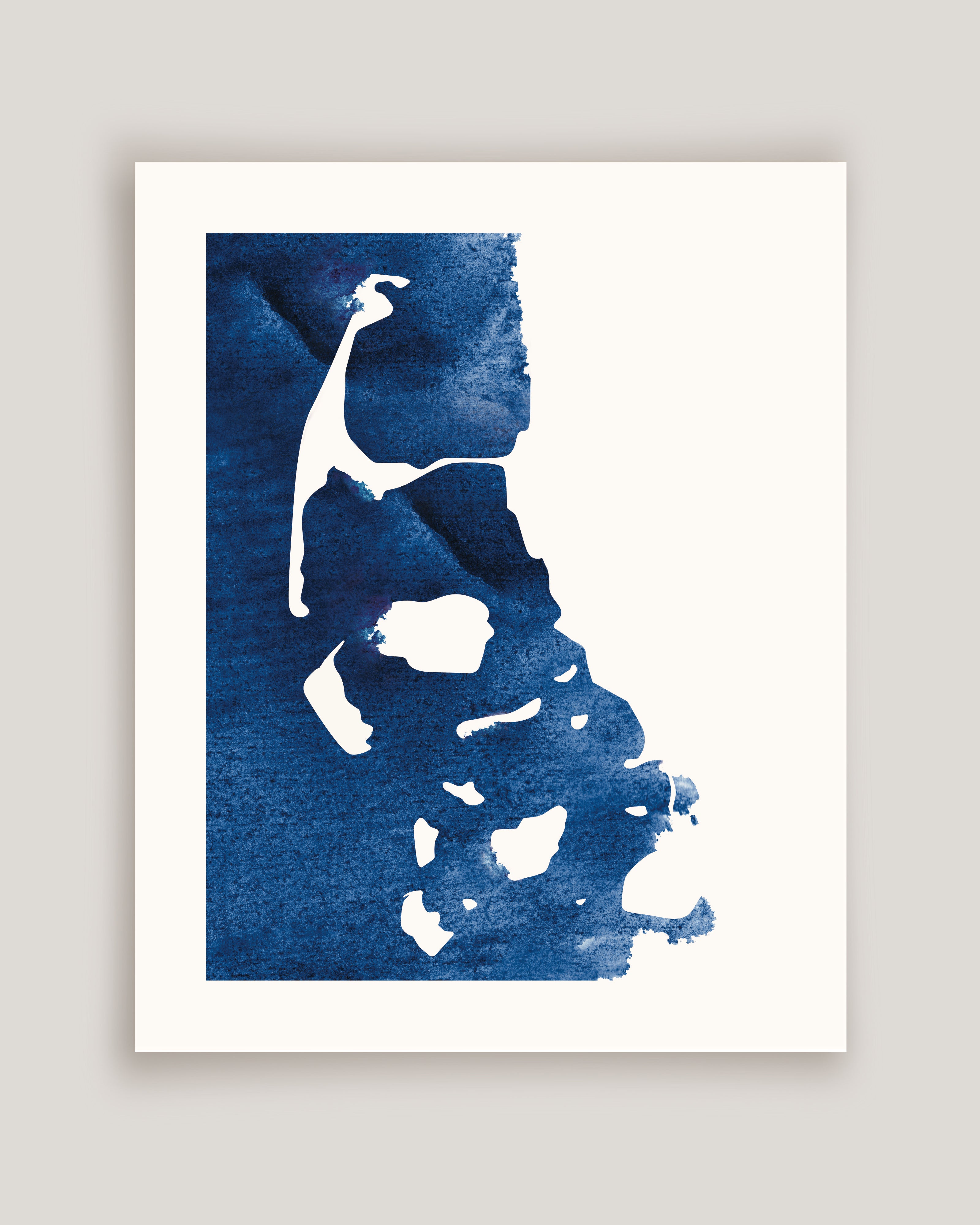 Poster „Blaue See – Inseln“ (40 × 50 cm)